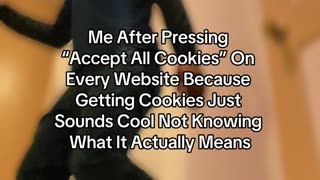 Me After Pressing “Accept All Cookies” On Every Website Because Getting Cookies Just Sounds Cool