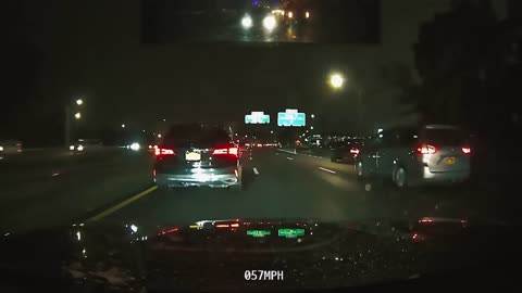 slowing down traffic to roll race on the highway