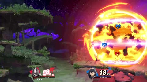 Wolf vs Lucina on Gaur Plain (Super Smash Bros Ultimate)