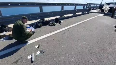 Russian investigators release footage from scene of damaged Crimea bridge