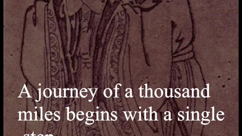 Confucius Quote - A journey of a thousand miles begins...