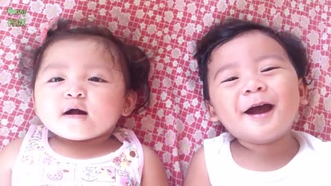 Funny Twin Babies Laughing Compilation