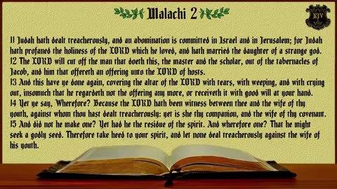 (39) - Malachi (KJV) Dramatized With Words