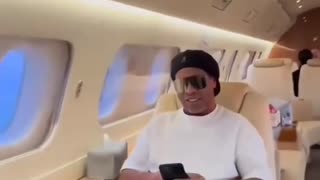 Mike Tyson and Ronaldinho in privat jet