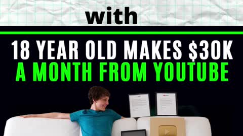 19-Year-Old Teen Makes over $30,000 per month online and so can you