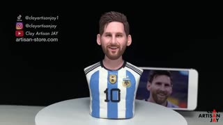 Lionel Messi - ( sculpture handmade )