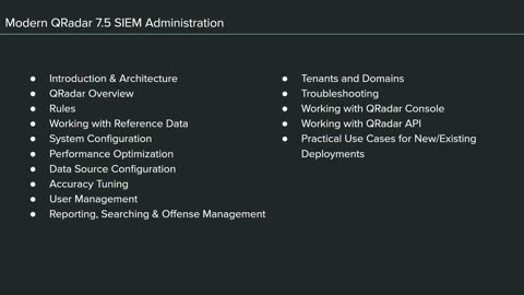 Introduction and installation of qradar v7.5 Lecture 1