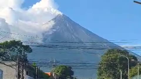 Road Overlooking Mayon Volcano in the Philippines