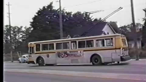 Hamilton Ontario elecric trolley-bus era