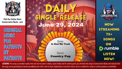 Conservative Beats - Daily Single Release: In God We Trust – 6/29/24