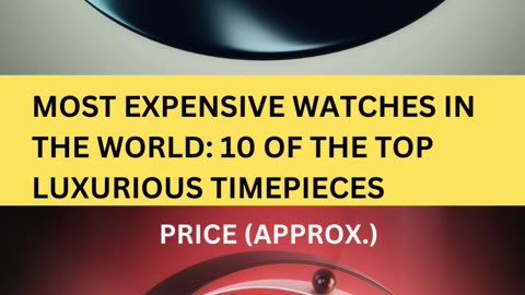 Most Expensive Watches In The World: 10 Of The Top Luxury Watches 2023