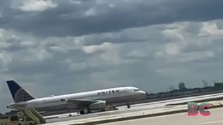 United Airlines flight catches fire just before takeoff halting arrivals at Chicago O’Hare