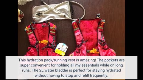 Honest Reviews: Nathan Women’s Hydration PackRunning Vest - VaporAiress with 2L Water Bladder,...