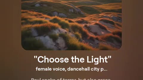 Choose The Light - Song