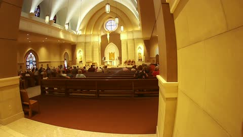 A Catholic Church Mass Service
