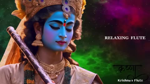 Krishna Theme Flute || Relaxing Music , Indian Flute , Healing , Meditation & Stress Relif