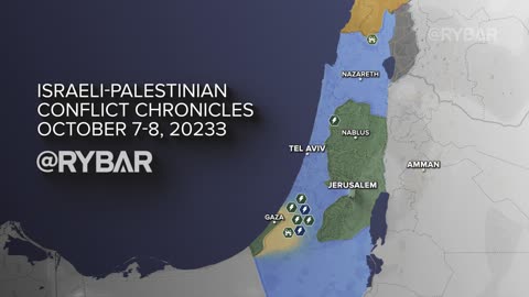 ❗️🇮🇱🇵🇸🎞 Highlights of Israeli-Palestinian conflict on October 7-8, 2023