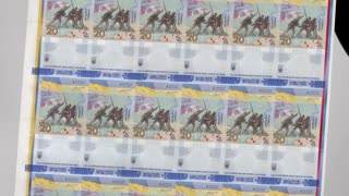 New Ukraine banknote marks war anniversary