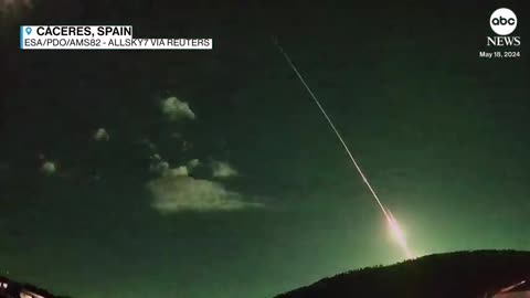Comet lights up the sky over Spain and Portugal ABC News