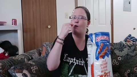 Reaction To Ruffles Ridge Twists Double Chedder Chips