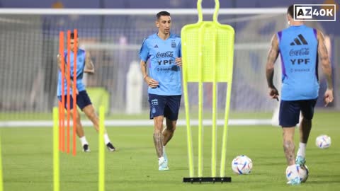 Messi & Argentina Training Session Ahead of World Cup Match vs Mexico, Group C