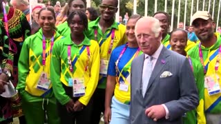 Prince Charles meets athletes at Commonwealth Games