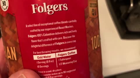 Folgers 100% Colombian Coffee