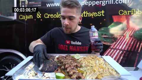 MASSIVE JERK CHICKEN & SHRIMP CHALLENGE