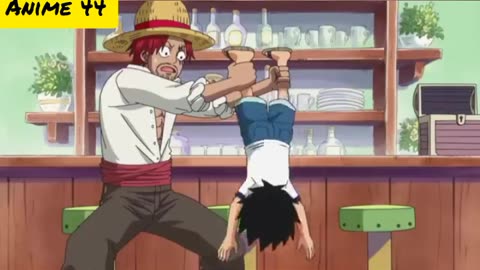 The moment Luffy ate a Devil Fruit