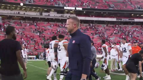 Follow Bryan Harsin off the field after Auburn loses by 32 at Georgia (1)