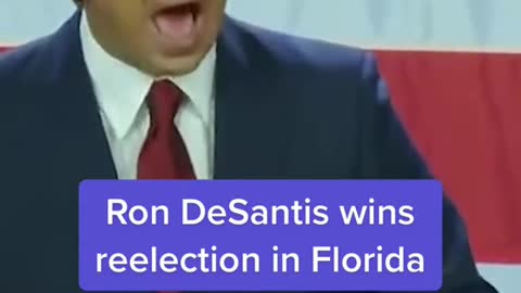 #Florida Gov. Ron DeSantis won reelection against #Democrat Charlie Crist,