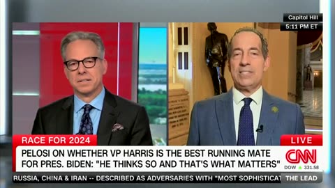 Jake Tapper grills Jamie Raskin over Kamala Harris