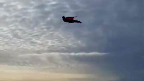 Flying superman