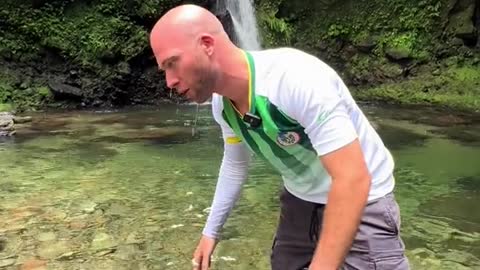 🇩🇲 Amazing Waterfall in Dominica Jacko Falls