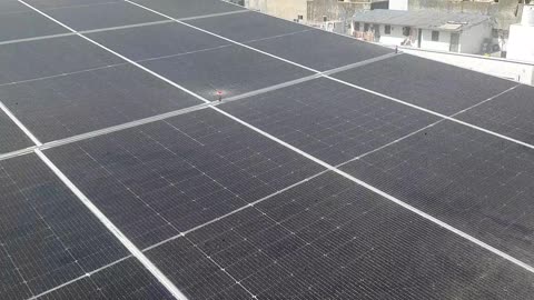 Solar panel cleaning