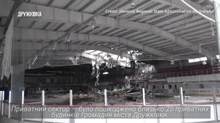 Ukrainian officials: Hockey arena in eastern Ukraine destroyed by Russian shelling