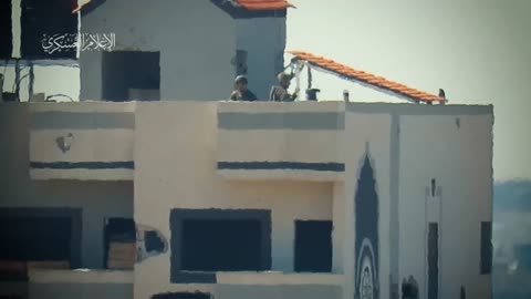 Al-Qassam Brigades sniping a Zionist soldier south of the Tal Al-Hawa neighborhood in Gaza City