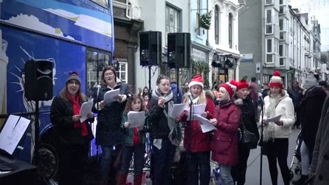 Plymouth Barbican The Ocean City Christmas Lights switch on 2018.