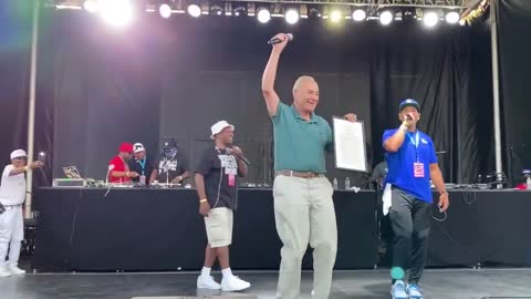 ULTIMATE CRINGE: Chuck Schumer Tries to RAP to Hip Hop Music at Massive Event in the Bronx