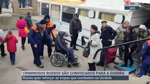 Criminosos russos são convocados para guerra na Ucrânia | SBT Brasil