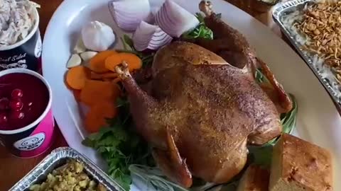 They are offering a special Holiday menu with this delicious turkey