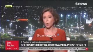 Jornalista da Globo News ataca Bolsonaro e Milei