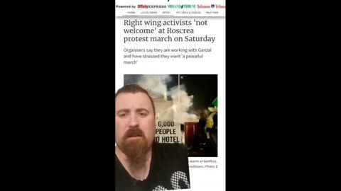 Michael Brazil- Roscrea protests are infiltrated 20-01-24