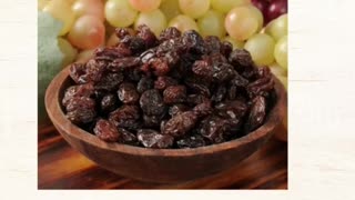 "Raisins: Tiny Treats with Big Health Benefits! 🍇"