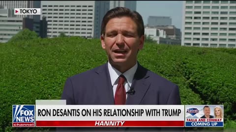 Gov DeSantis gives classy answer when asked 'what happened between you and Trump?'