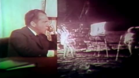 President Nixon Calls The Moon