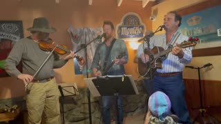 Luckenbach Texas - Bill and Scott at La Sierra Mexican Restaurant on 4/1/22