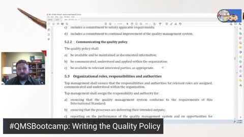 QMS Bootcamp: Writing the Quality Policy