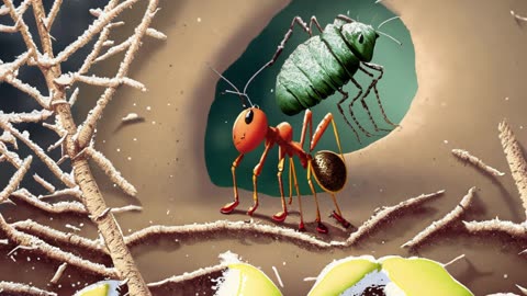 "Hard Work Pays Off: The Ant and the Grasshopper's Story"#kidsstory#animatedstory#storytelling