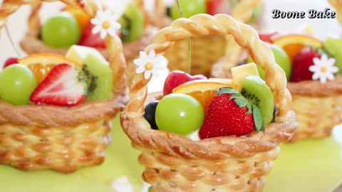 Mini Fruit Pie Recipe / Homemade Pie / Fruit basket pie / Special Lemon Cream